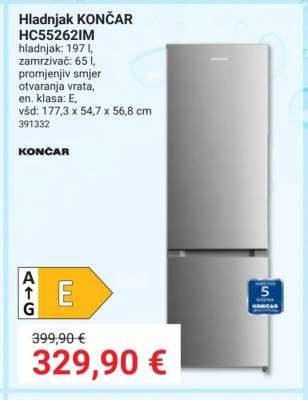 Hladnjak KONČAR HC55262IM