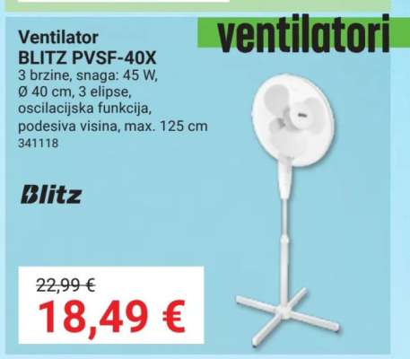 Ventilator BLITZ PVSF-40X