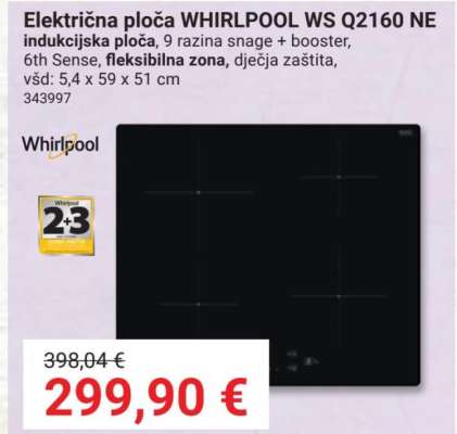 Električna ploča WHIRLPOOL WS Q2160 NE