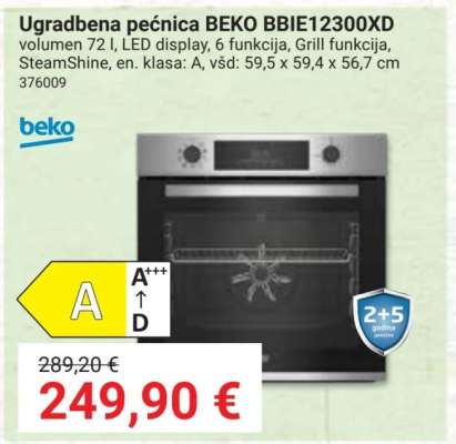 Ugradbena pećnica BEKO BBIE12300XD