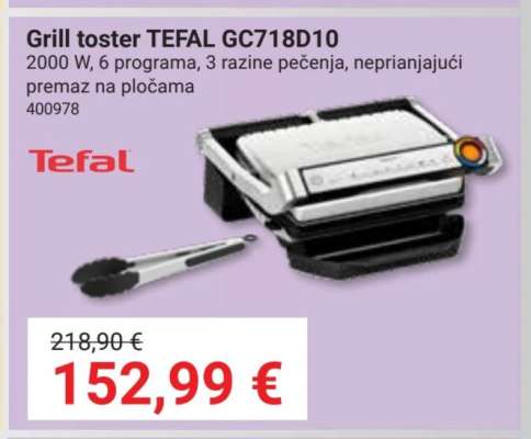 Grill toster TEFAL GC718D10