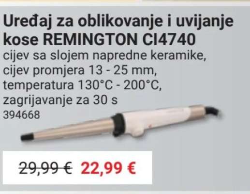 Uređaj za oblikovanje i uvijanje kose REMINGTON CI4740