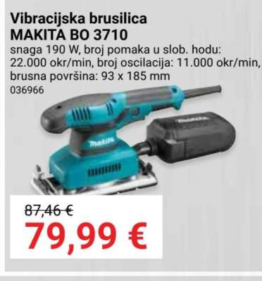 Vibracijska brusilica MAKITA BO 3710