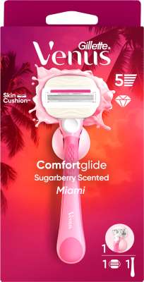 Gillette Venus Comfort Miami brijač Sugarberry + 1 zamjenska britvica + držač
