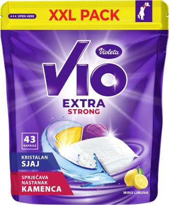 Violeta VIO Vio Extra strong kapsule za strojno pranje posuđa – limun