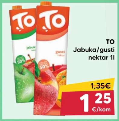 TO Jabuka/gusti nektar 1l