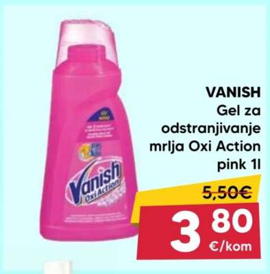 VANISH Gel za odstranjivanje mrlja Oxi Action pink 1l
