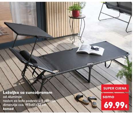 Ležaljka sa suncobranom