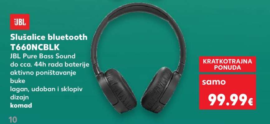 Slušalice bluetooth T660NCBLK