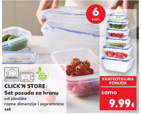 CLICK’N STORE Set posuda za hranu
