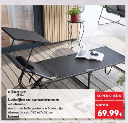 Ležaljka sa suncobranom
