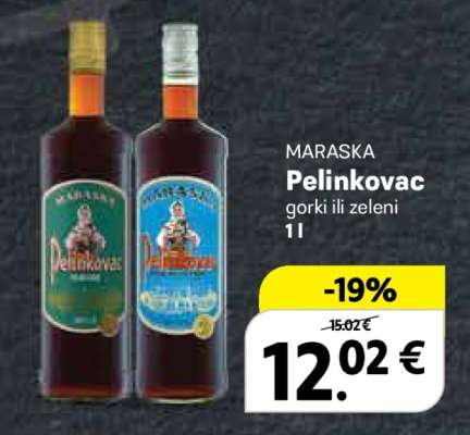MARASKA Pelinkovac gorki ili zeleni 1 l