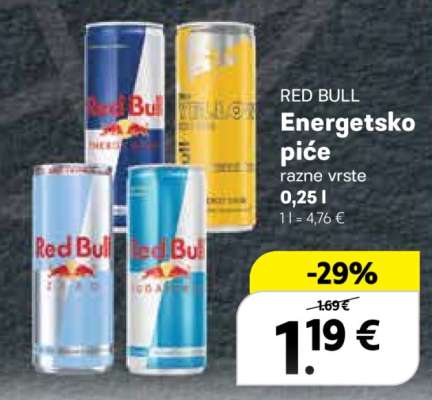 RED BULL ENERGETSKO PIĆE