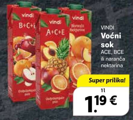 VINDI VOĆNI SOK