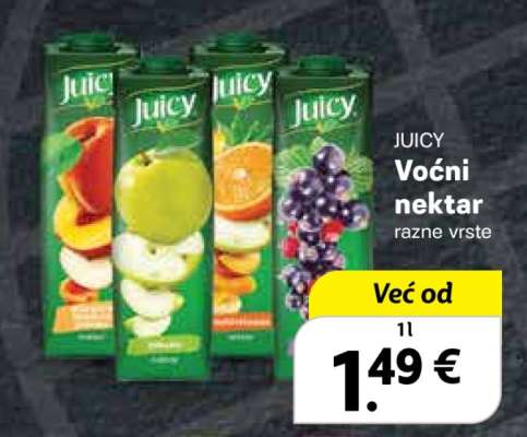 JUICY Voćni nektar razne vrste