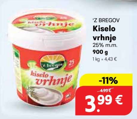 `Z BREGOV Kiselo vrhnje