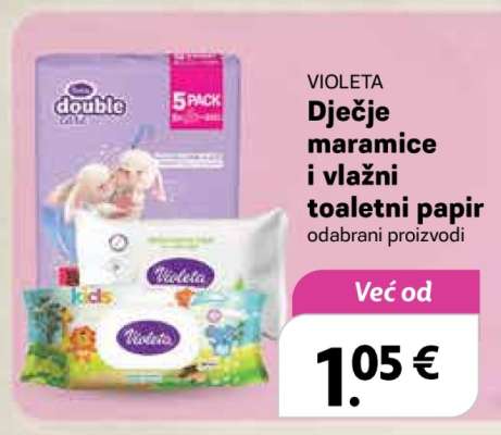 Violeta Dječje maramice i vlažni toaletni papir