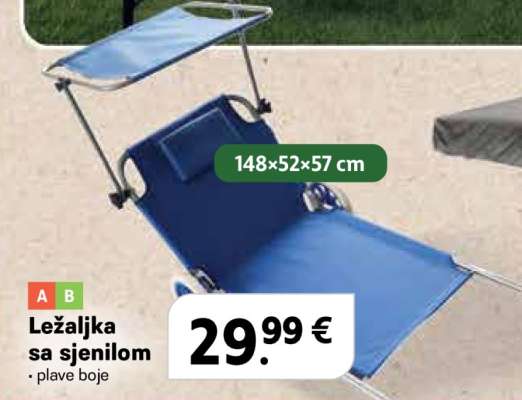 Ležaljka sa sjenilom