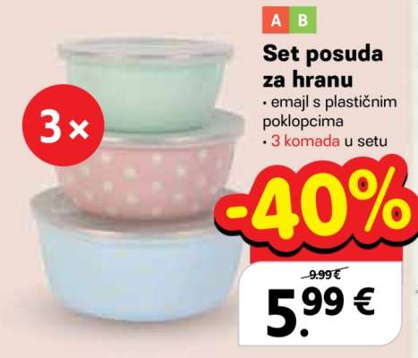 Set posuda za hranu