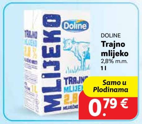 DOLINE Trajno mlijeko