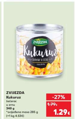 ZVIJEZDA Kukuruz šećerac u zrnu