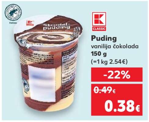 Puding vanilija čokolada 150 g