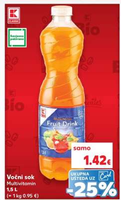 Voćni sok Multivitamin 1,5 L