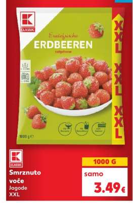Smrznuto voće jagode XXL
