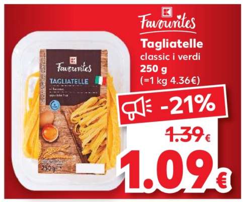 Tagliatelle classic i verdi 250 g