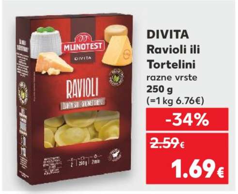 DIVITA Ravioli ili Tortelini