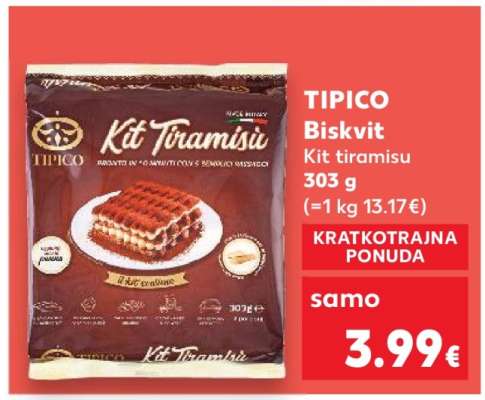 TIPICO Biskvit Kit tiramisu 303 g