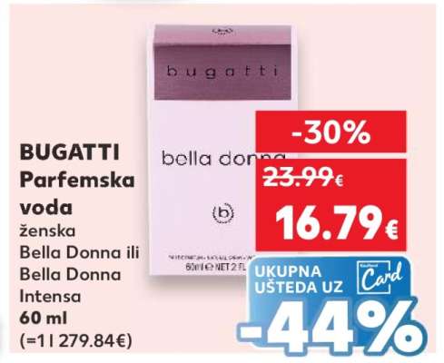 BUGATTI Parfemska voda ženska Bella Donna ili Bella Donna Intensa 60 ml