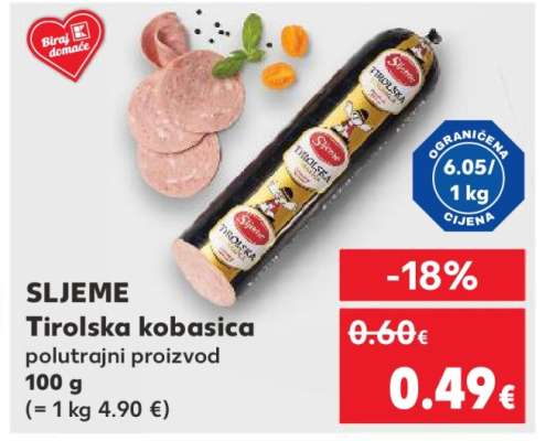SLJEME Tirolska kobasica