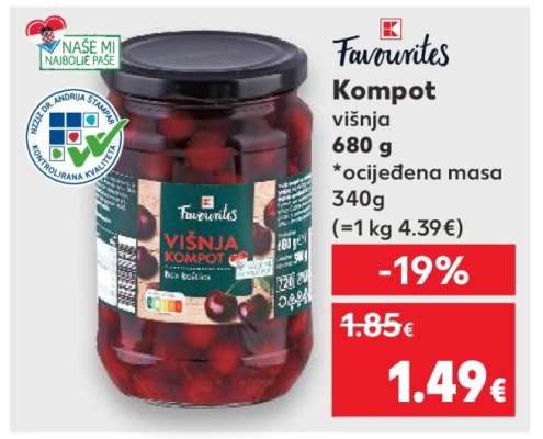Favourites Kompot višnja