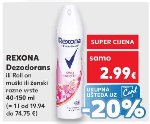 REXONA Dezodorans