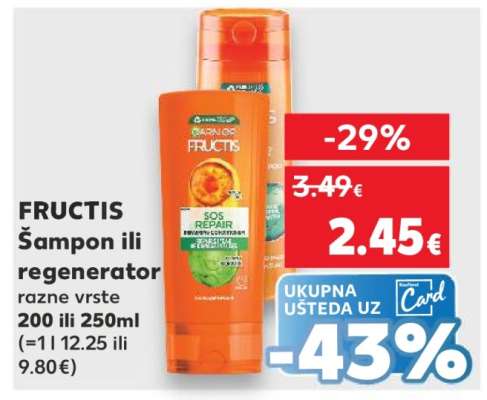 FRUCTIS Šampon ili regenerator