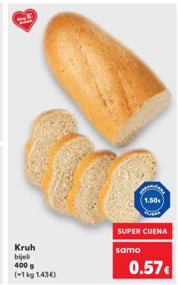 Kruh bijeli 400 g
