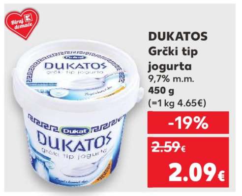 DUKATOS Grčki tip jogurta
