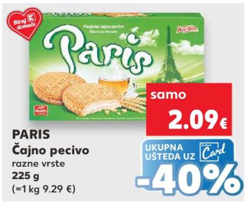 PARIS Čajno pecivo