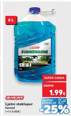 Ljetni stakloper komad