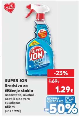SUPER JON Sredstvo za čišćenje stakla