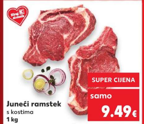 Juneći ramstek s kostima 1 kg
