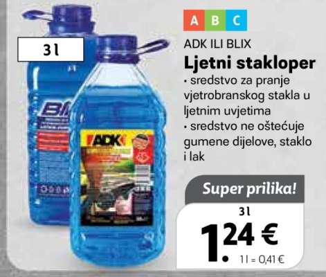 ADK ILI BLIX Ljetni stakloper
