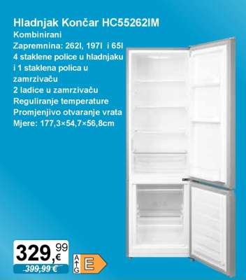 Hladnjak KONČAR HC55262IM