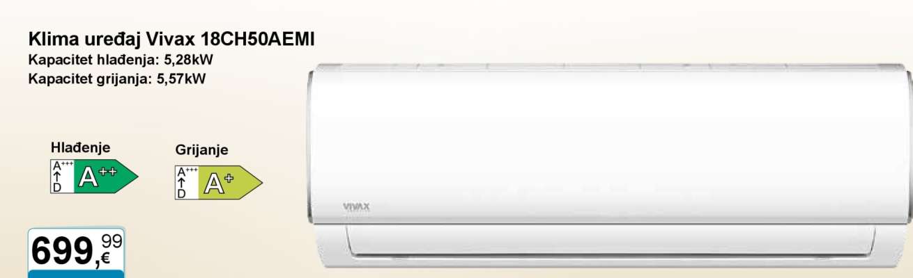 Klima uređaj Vivax 18CH50AEMI