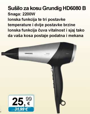Sušilo za kosu Grundig HD6080 B