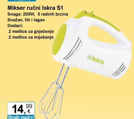 Mikser ručni Iskra S1
