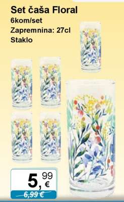 Set čaša Floral