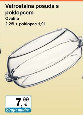 Vatrostalna posuda s poklopcem