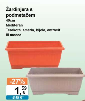Žardinjera s podmetačem